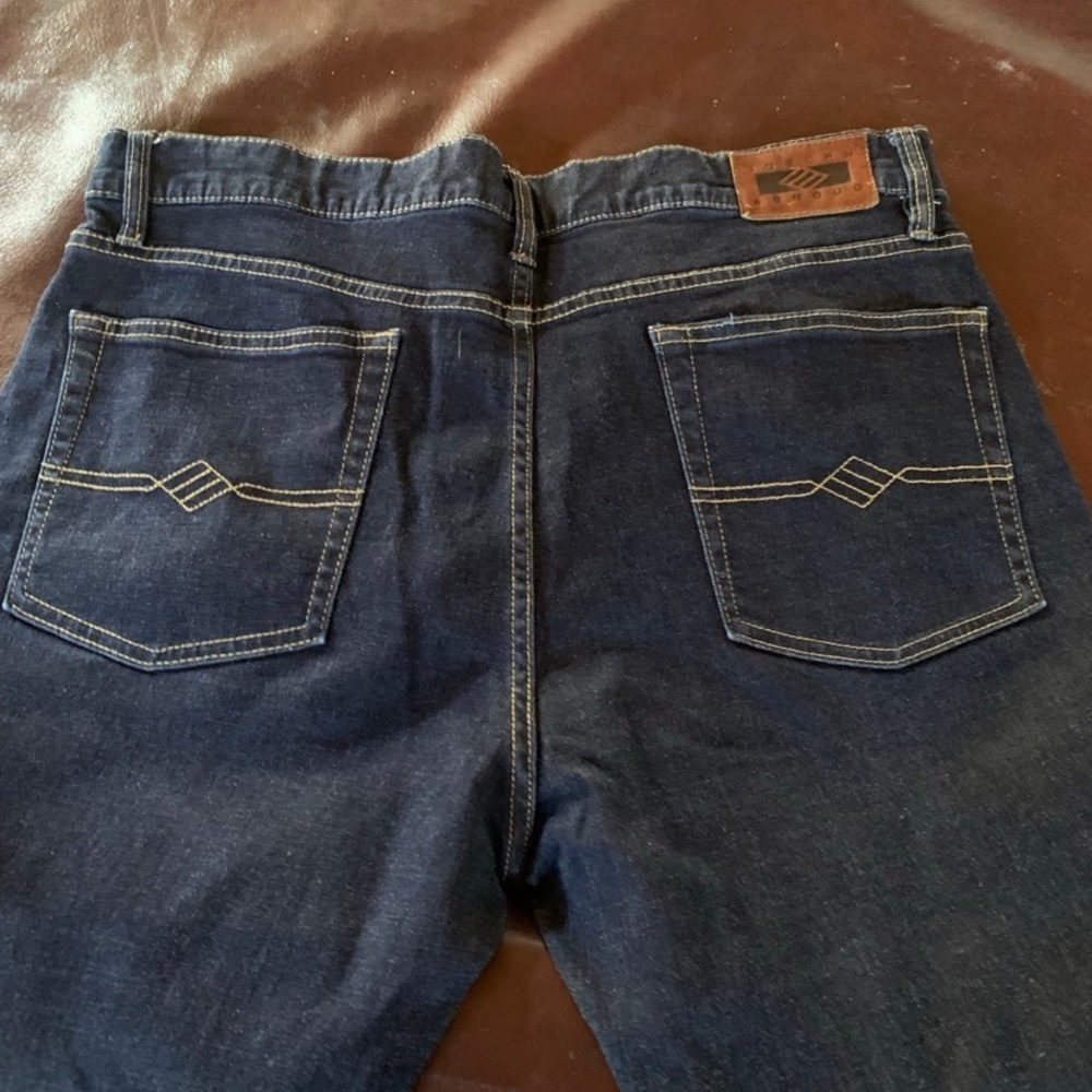 Joseph Abboud Men's Navy Straight Jeans